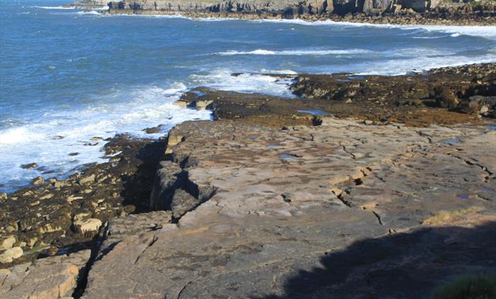 This Limestone coast between Moelfre and Lligwy is spectacular with cliffs, quarries, fossils and in places with spectacular evidence of changing sea
